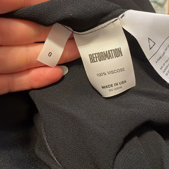 Reformation Angel Miranda Ruffle Chiffon Mini Dress - Picture 7 of 9